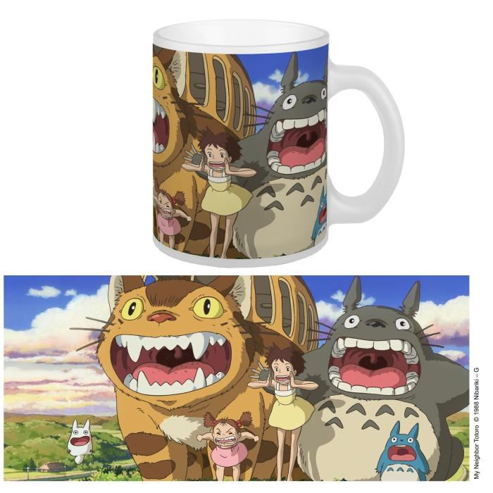 Ghibli Mug Mon Voisin Totoro - Nekobus & Totoro (ref. Smuggh02)
