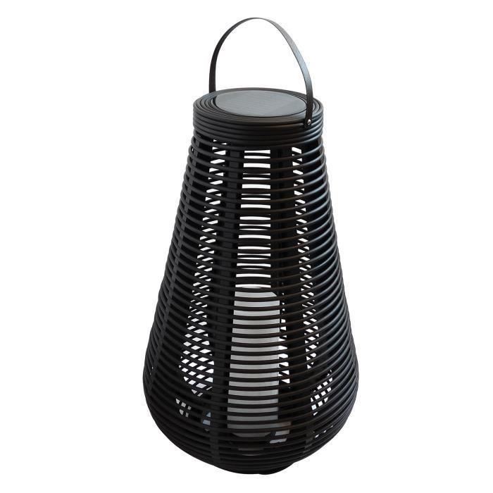 Mundus Lanterne Tressee En Plastique O38 X H60 Cm Noir