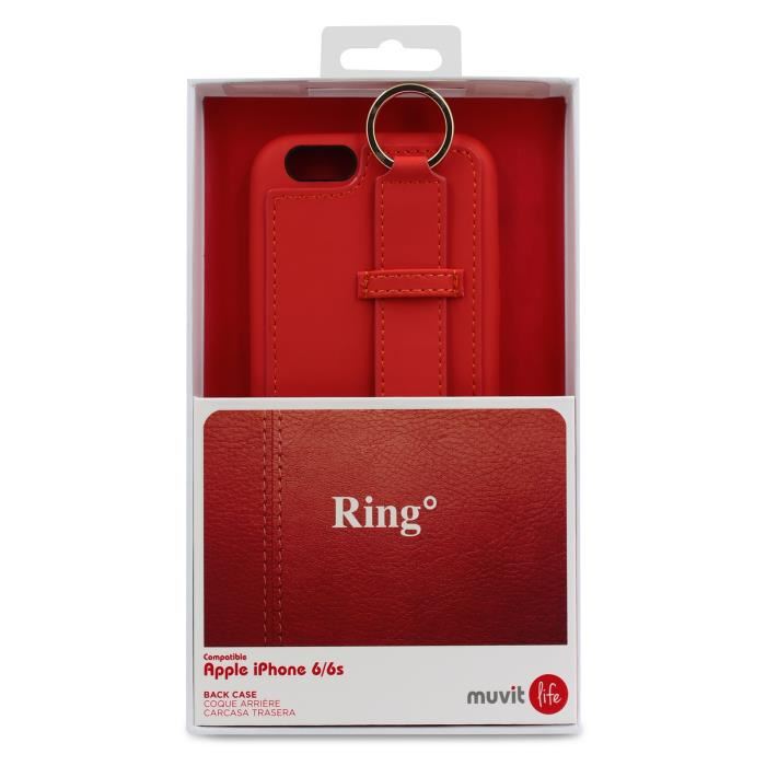 MUVIT LIFE Coque pour Iphone 6 6S Rouge
