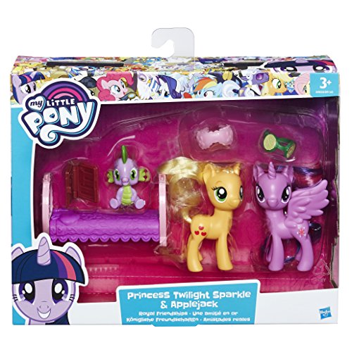 Hasbro Figurine My Little Pony : Coffret Amies Pour La Vie : Twilight Sparkle Et Applejack