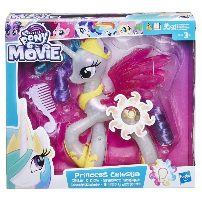 My Little Pony Princesse Celestia Electronique 20cm Brillance Magique