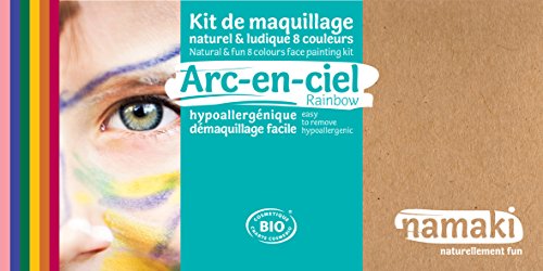 Kit Maquillage Bio 8 Couleurs Arc En Ciel