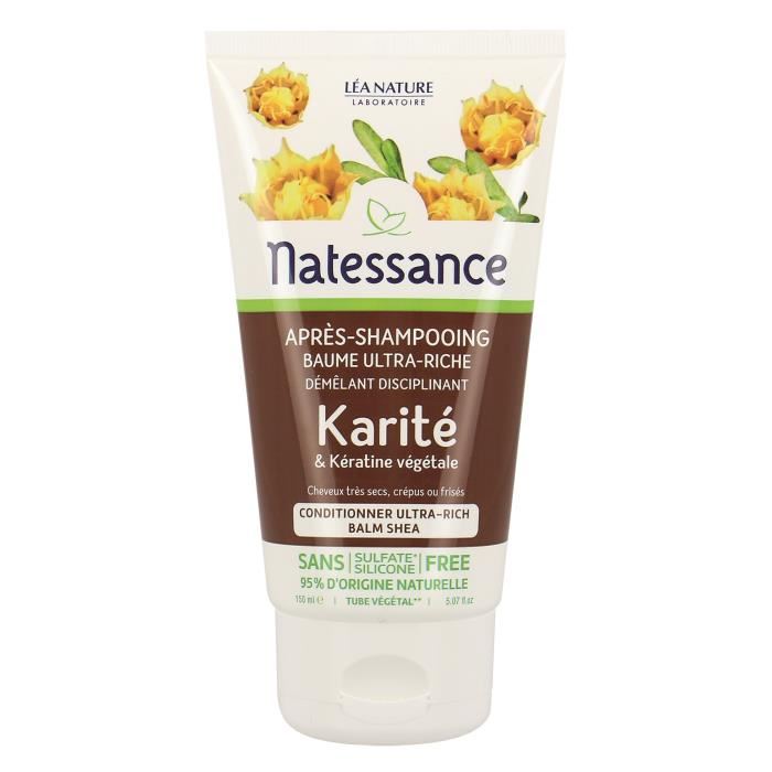 Natessance Apres-shampooing Baume Karite 150ml