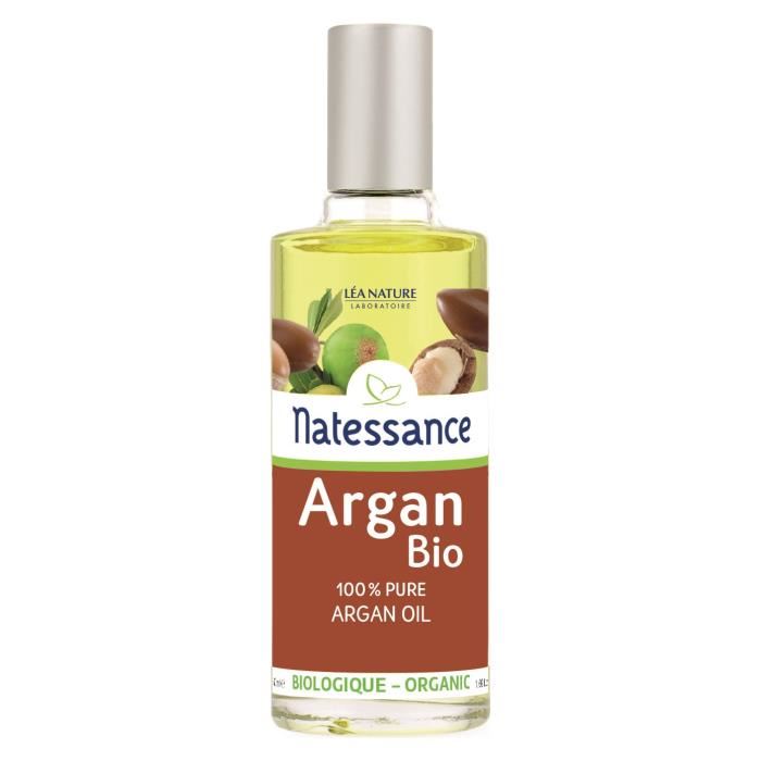 NATESSANCE Huile dargan Bio 50 ml 100 pure cheveux ongles et corps