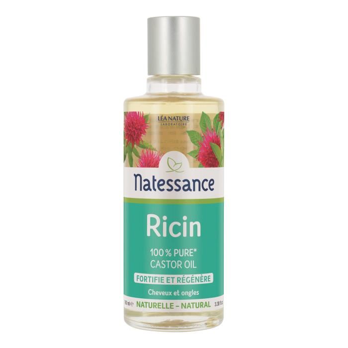 Huile De Ricin Natessance 100ml Fortifie Traite Et Rehydrate Les Cheveux Et Les Ongles