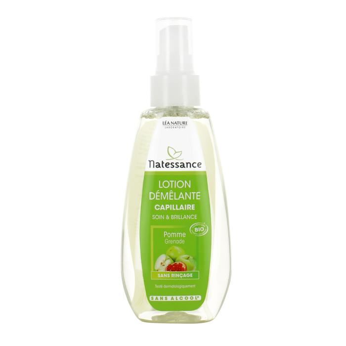 Natessance Lotion Demelante Capillaire - Pomme Grenade - Spray 150 Ml
