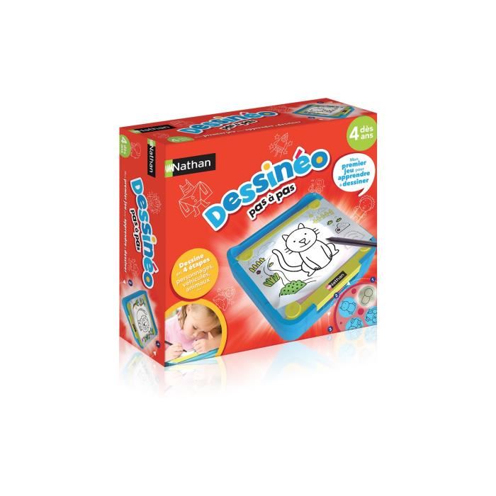 Nathan - Dessineo - Mon Atelier De Dessin Avec Plateforme Lumineuse - Pour Enfant Des 4 Ans