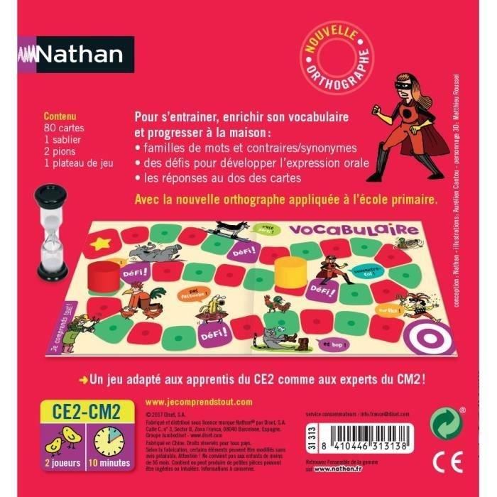 Nathan - 31313 - Vocabulaire - 1 Joueur