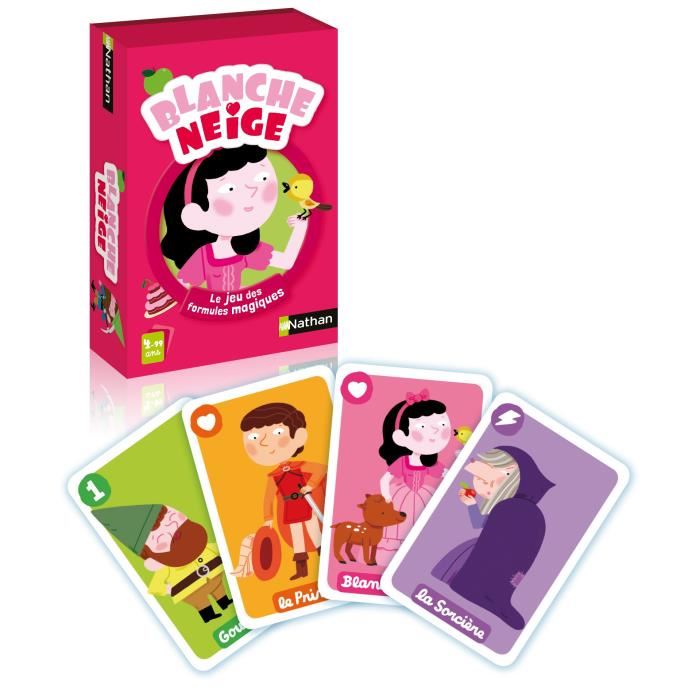 Jeu De Cartes - Nathan - Blanche Neige - 40 Cartes - Disney Princesses - 15 Min