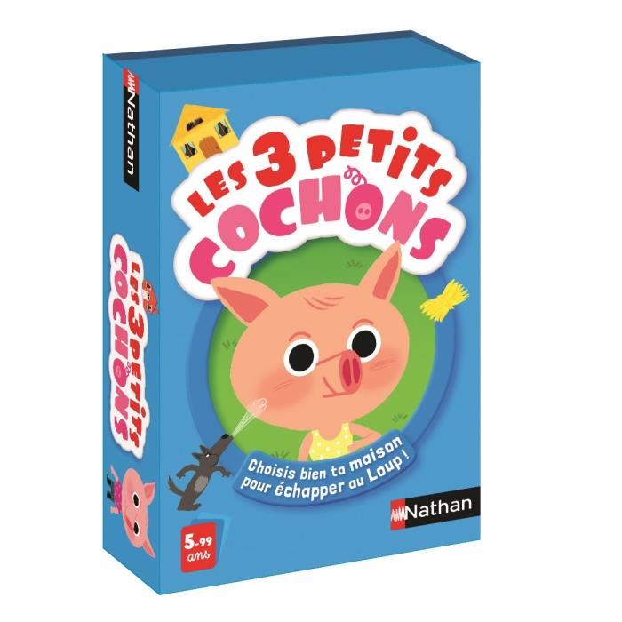 Jeu De Cartes Nathan Les 3 Petits Cochons Construction De Maison Solide Enfant 15 Min