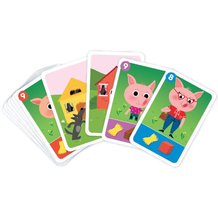 Jeu De Cartes Nathan Les 3 Petits Cochons Construction De Maison Solide Enfant 15 Min