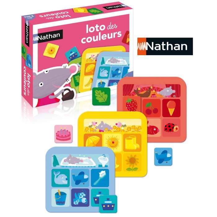 Loto Des Couleurs Nathan - Jeu Educatif Pour Enfants De 2 Ans Et Plus