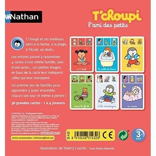 Jeu De Familles T'choupi - Nathan - Mon Premier Jeu De Familles - Mixte - A Partir De 3 Ans