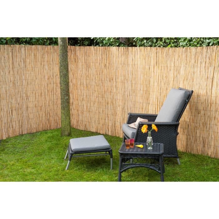 Canisse En Roseaux Nature Paravent En Jonc Bambou 1x5 M Beige 70 Dopacite