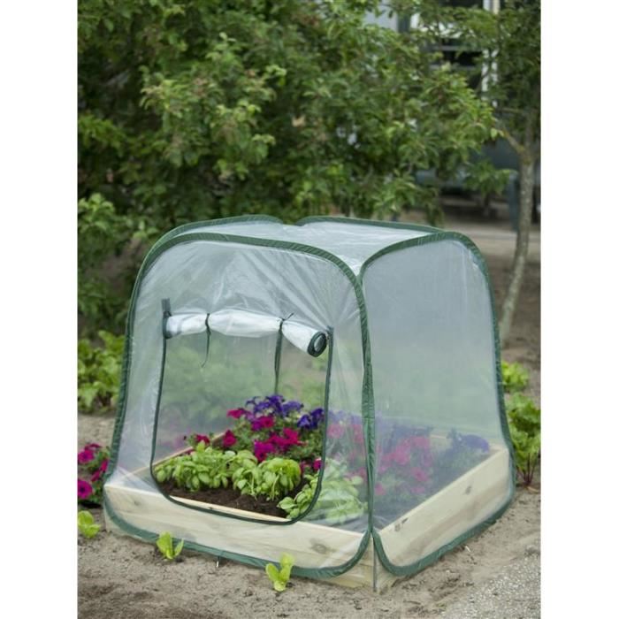 Serre De Balcon Nature Pour Carre Potager Pop-up, L.100 X P.100 X H.100 Cm