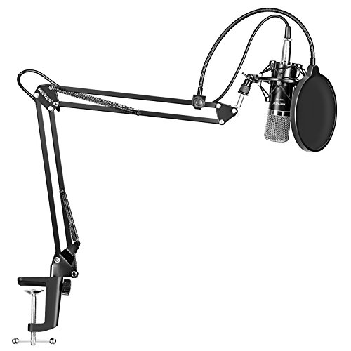 Microphone A Condensateur Professionnel Neewer Nw-700 - Enregistrement Studio - Reglable - Noir