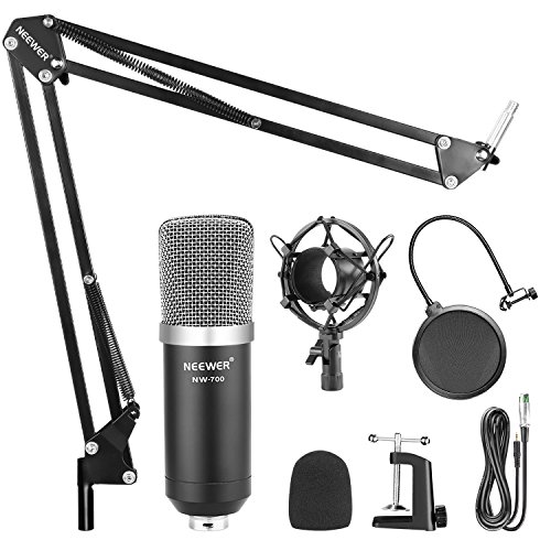 Neewer NW-700 Microphone Condensateur pour avec Support pour Studio Radio