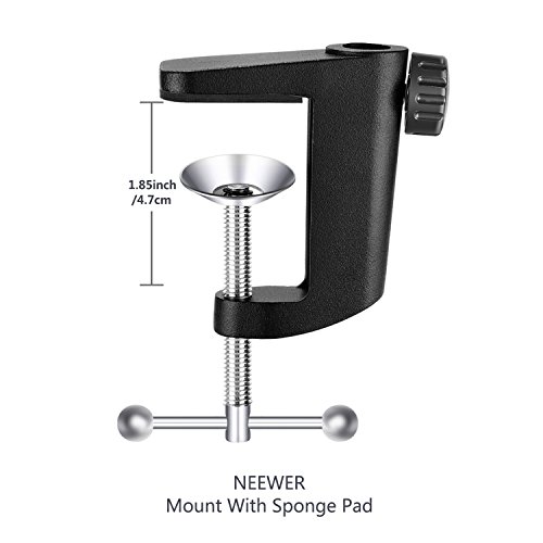 Microphone A Condensateur Professionnel Neewer Nw-700 - Enregistrement Studio - Reglable - Noir