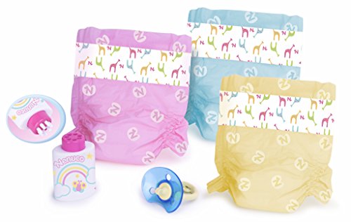 Coffret De 3 Couches Nenuco Colorees Pour Poupees 4043cm Nenuco Les Couches En Couleurs