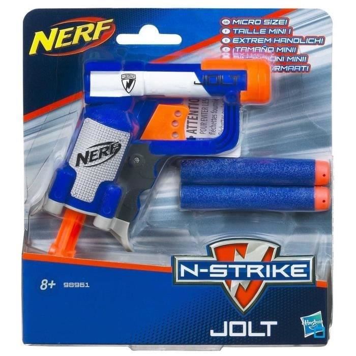 Pistolet Nerf Elite Jolt - Nerf - Pour Garcon Des 8 Ans - Tire Jusqu'a 20 Metres