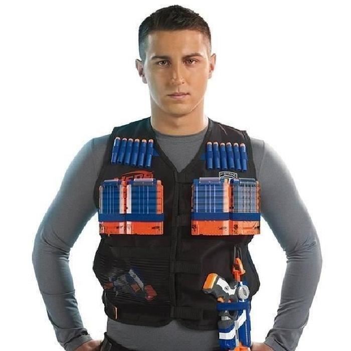 Hasbro Nerf Elite Tactical Vest Accessoires De Pistolet A Flechettes Noir