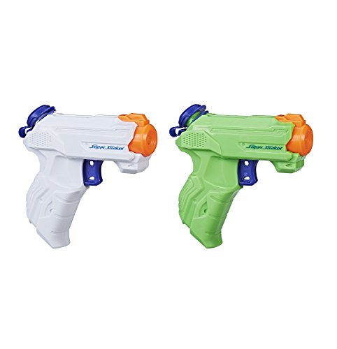 Pistolets A Eau Nerf Super Soaker - Pack De 2 Zipfire Pour Enfant - Gachette Rapide - 97 Ml Par Reservoir