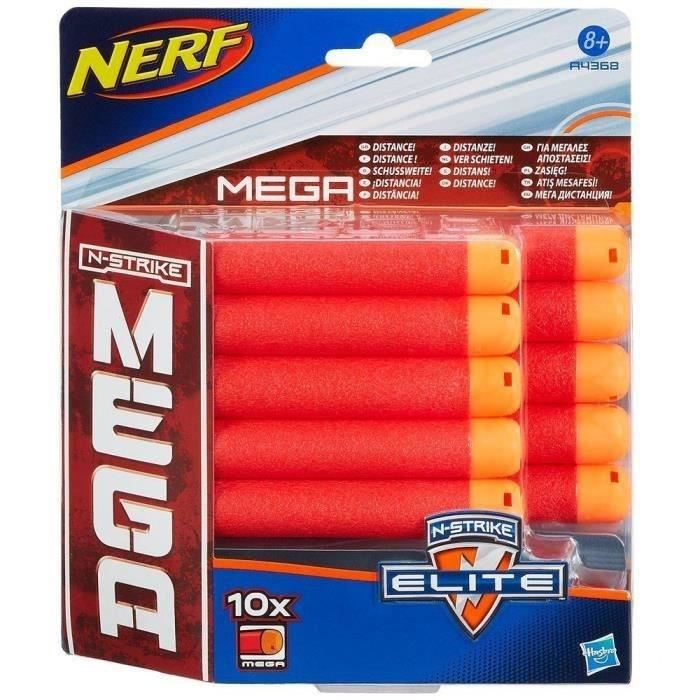 Hasbro Nerf Action Recharge De 10 Flechettes Sifflantes Nerf Mega