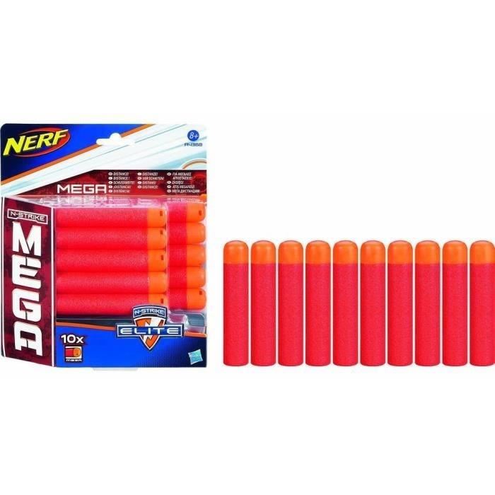 Hasbro Nerf Action Recharge De 10 Flechettes Sifflantes Nerf Mega