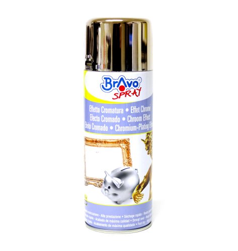 Peinture A Solvant - Nespoli - Aerosol Chrome Or - 400 Ml - Sechage Rapide - Cov A+