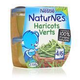 NESTLE Naturnes Haricots verts 2x130 g Des 46 mois