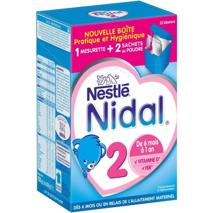 Nestle Nidal 2 Lait Bebe 2eme Age E ...
