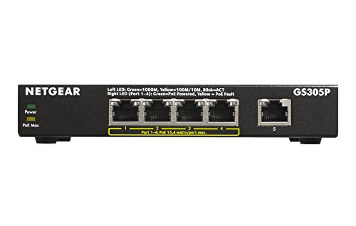 Netgear (gs305p) Switch Ethernet Poe 5 P...