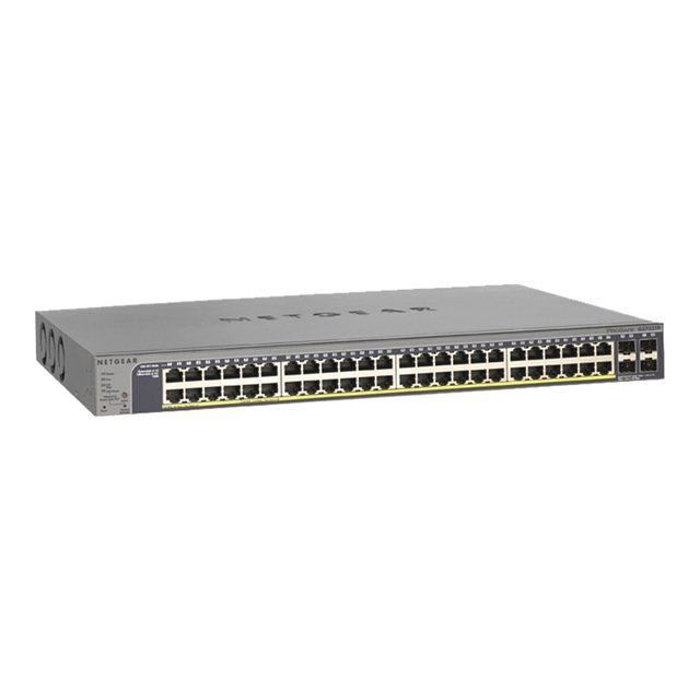 Prosafe Gs752tp Gigabit Smart Switch Commutateur 48 Ports Gere Rackable 1uordinateur De Bureau Ports 48 X 101001000 4 X Sfp Poe Garantie Limitee A Vie