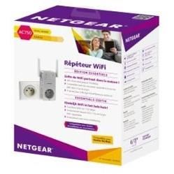 Netgear Repeteur Wifi Ex3800 Ac750 Wifi Booster Prise De Courant Integree Compatible Toutes Box