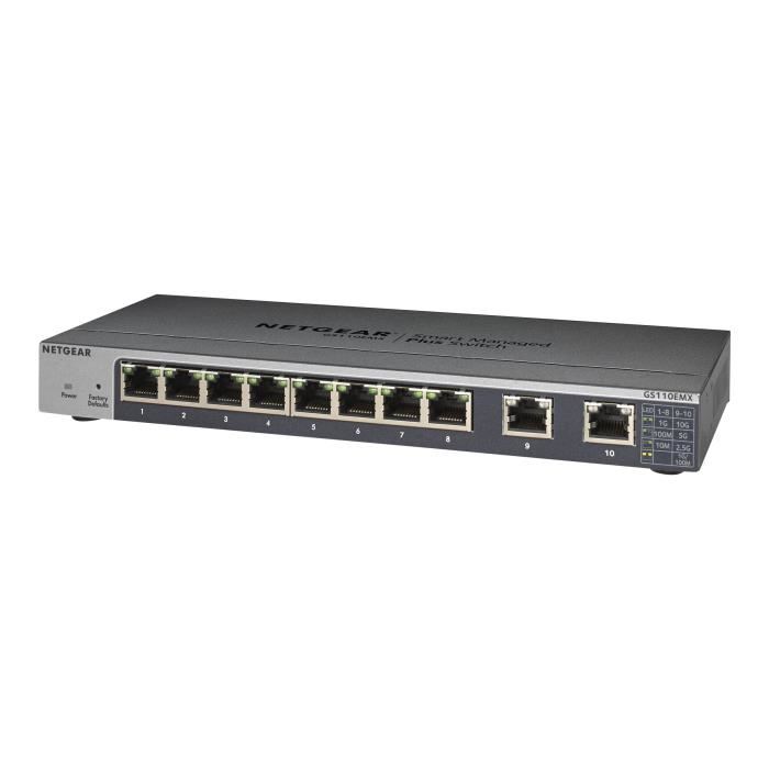 Netgear (gs110emx) Switch Ethernet 8 Por...