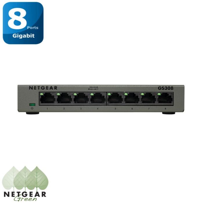 Netgear Gs308 - Switch Reseau Ethernet 8 Ports 10/100/1000