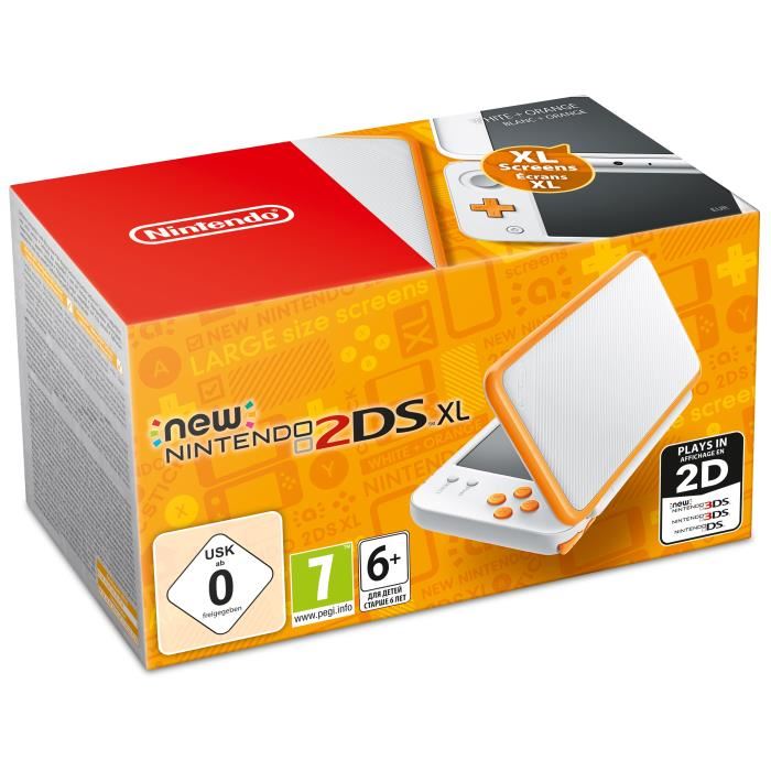 Console New Nintendo 2ds Xl A¢ Orange & Blanche