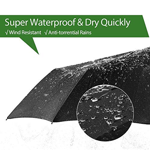 Newdora Resistant Au Vent Coupe Vent Parapluie De Voyage Incassable Leger 8 Bale