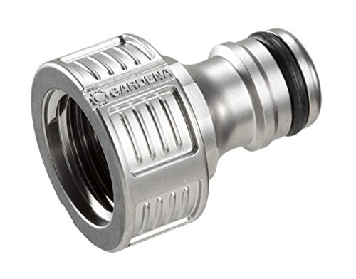 Nez De Robinet Gardena Premium 15 / 21 - En Metal - Systeme Anti-eclaboussure - Installation Pour Raccordement Ogs (18240-20)