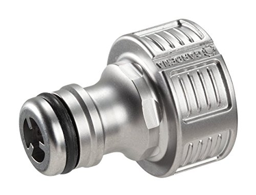 Nez De Robinet Gardena Premium 15 / 21 - En Metal - Systeme Anti-eclaboussure - Installation Pour Raccordement Ogs (18240-20)