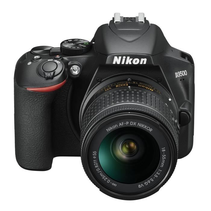 Nikon D3500 Appareil Photo Reflex + Objectif Af-p Dx 18-55 Vr - 24.2mp Dx Video Fullhd