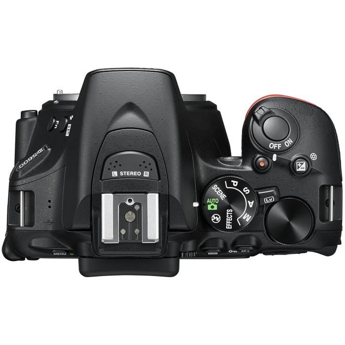 Appareil Photo Reflex Nikon D5600 + Objectif Af-p 18-55 Vr - Capteur Dx 24,2 Mp - Plage De Sensibilites Etendue