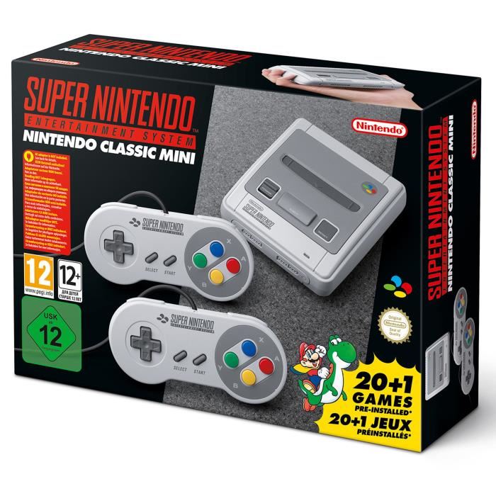 Console Nintendo Classic Mini Super Nintendo Entertainment System A¢ Contient 21 Jeux