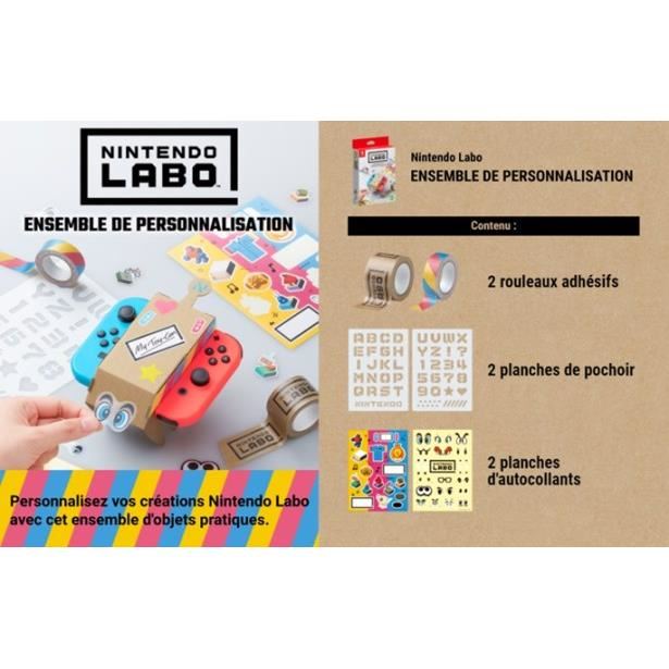 Nintendo Labo: Ensemble De Personnalisation A¢ Jeu Nintendo Switch