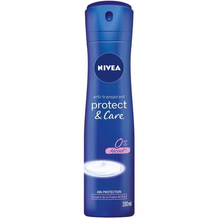 Nivea Protect & Care Anti-transpirant Protection 48h Deodorant Spray 200 Ml - Flacon-aerosol 200 Ml