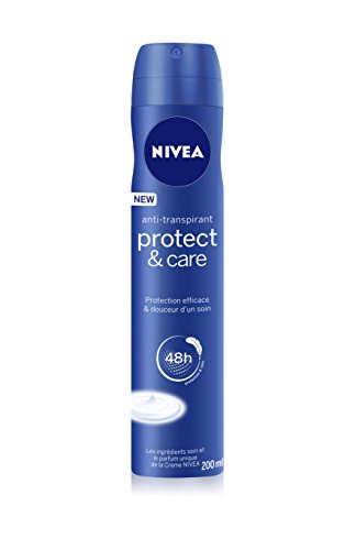 NIVEA Atomiseur Spray anti-transpirant Protect & Care - Pour femme - 200 ml