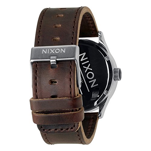 Nixon The Sentry Leather Silver Brown Taille Uni