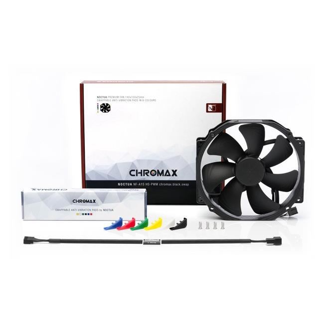 Noctua Nf-f12 Pwm Chromax.black.swap Ventilateur De Boîtier