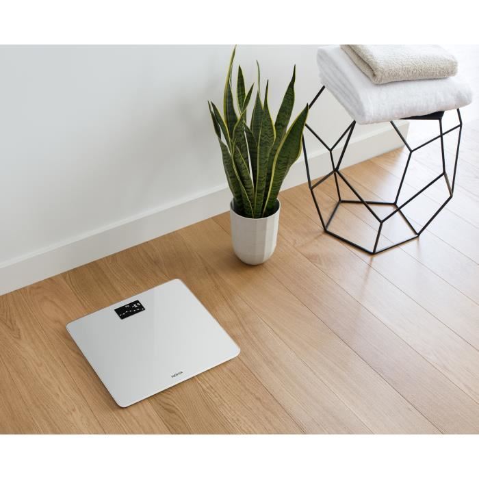 Pese Personne Balance Connectee Body Blanc - Analyse De La Composition Corporelle Multi-utilisateurs