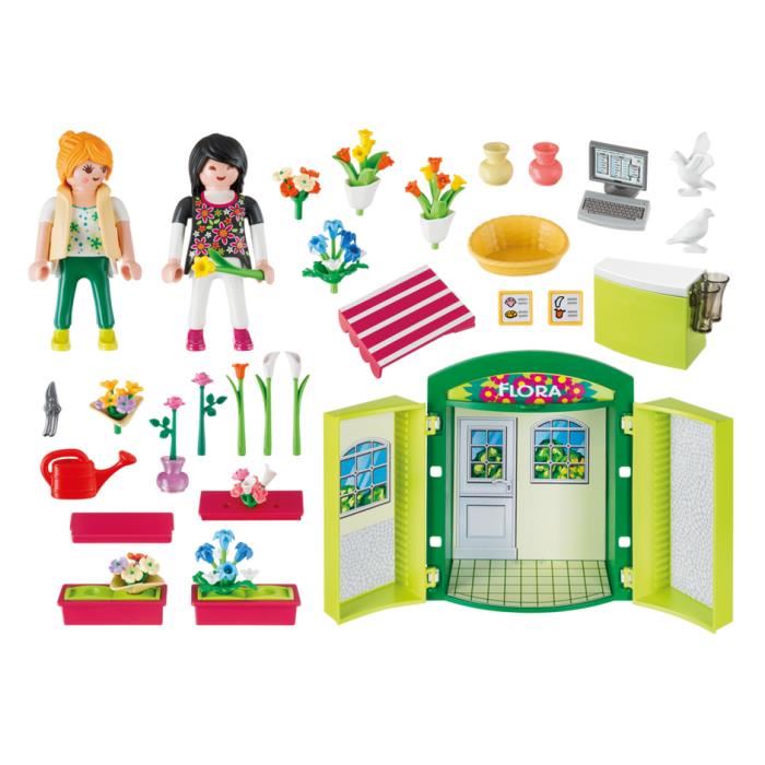 Playmobil - Coffre Fleuriste - 5639 - Accessoires Inclus - Jouet Pour Enfant De 4 Ans Et Plus